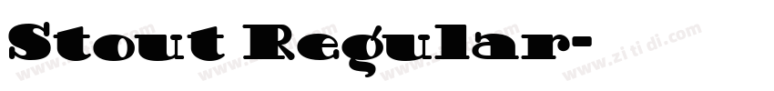 Stout Regular字体转换